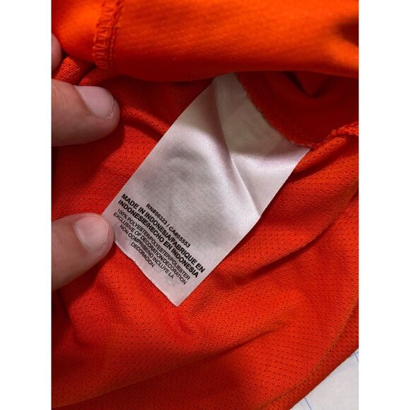 Syracuse University Nike Men's Shirt Orange Grey NCAA Dri-Fit Elite Size Large - Picture 15 of 16
